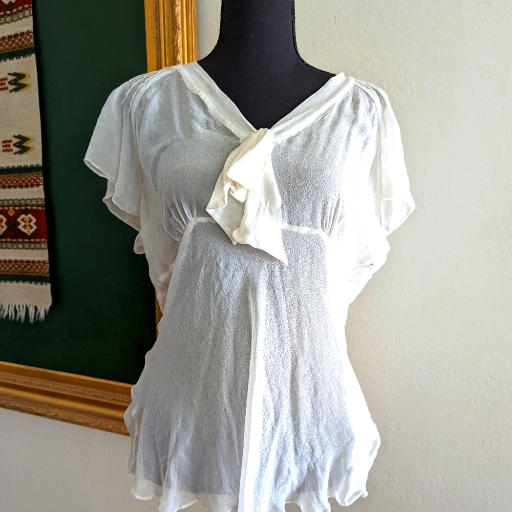Calvin Klein Silk see through top
